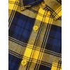 imagePRETTYGARDEN Womens Fall Long Sleeve Button Down Plaid Shirts Collared Loose Fit Cotton Casual Lightweight Shackets Blouses