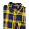 imagePRETTYGARDEN Womens Fall Long Sleeve Button Down Plaid Shirts Collared Loose Fit Cotton Casual Lightweight Shackets Blouses
