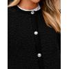 imagePRETTYGARDEN Womens Faux Fur Coat 2026 Fall Fuzzy Fleece Button up Shearling Cropped Jackets Winter Trendy OuterwearBlack
