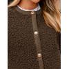 imagePRETTYGARDEN Womens Faux Fur Coat 2026 Fall Fuzzy Fleece Button up Shearling Cropped Jackets Winter Trendy OuterwearCoffee