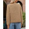 imagePRETTYGARDEN Womens Faux Fur Coat 2026 Fall Fuzzy Fleece Button up Shearling Cropped Jackets Winter Trendy OuterwearKhaki