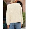 imagePRETTYGARDEN Womens Faux Fur Coat 2026 Fall Fuzzy Fleece Button up Shearling Cropped Jackets Winter Trendy OuterwearWhite
