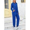 imagePRETTYGARDEN Womens Jumpsuits Fall Long Sleeve Rompers One Piece Outfits For Women 2024 Button up Lounge Wear