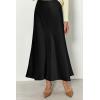 imagePRETTYGARDEN Womens Satin Midi Skirts 2024 Summer High Waisted A Line Elegant Cocktail Party Long Silk Skirt