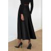 imagePRETTYGARDEN Womens Satin Midi Skirts 2024 Summer High Waisted A Line Elegant Cocktail Party Long Silk Skirt