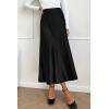 imagePRETTYGARDEN Womens Satin Midi Skirts 2024 Summer High Waisted A Line Elegant Cocktail Party Long Silk Skirt