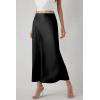 imagePRETTYGARDEN Womens Satin Midi Skirts 2024 Summer High Waisted A Line Elegant Cocktail Party Long Silk Skirt