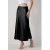 imagePRETTYGARDEN Womens Satin Midi Skirts 2024 Summer High Waisted A Line Elegant Cocktail Party Long Silk Skirt