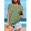 imagePRETTYGARDEN Womens Spring Tops 2026 Summer Shirts Crochet Cap Sleeve Sweater Pullover Cute Beach Vacation ClothesBean Green