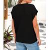 imagePRETTYGARDEN Womens Spring Tops 2026 Summer Shirts Crochet Cap Sleeve Sweater Pullover Cute Beach Vacation ClothesBlack