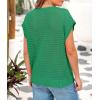imagePRETTYGARDEN Womens Spring Tops 2026 Summer Shirts Crochet Cap Sleeve Sweater Pullover Cute Beach Vacation ClothesGreen