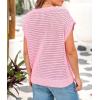 imagePRETTYGARDEN Womens Spring Tops 2026 Summer Shirts Crochet Cap Sleeve Sweater Pullover Cute Beach Vacation ClothesPink