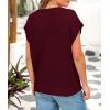 imagePRETTYGARDEN Womens Spring Tops 2026 Summer Shirts Crochet Cap Sleeve Sweater Pullover Cute Beach Vacation ClothesWine Red