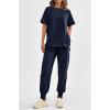 imagePRETTYGARDEN Womens Summer 2 Piece Outfit Tracksuits Casual Short Sleeve Tops High Waisted Sweatpants Set