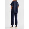 imagePRETTYGARDEN Womens Summer 2 Piece Outfit Tracksuits Casual Short Sleeve Tops High Waisted Sweatpants Set