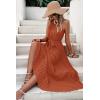 imagePRETTYGARDEN Womens Summer Casual Long Dress Sleeveless Halter Neck Swiss Dot Pleated Beach Maxi Sun Dresses