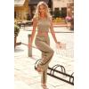 imagePRETTYGARDEN Womens Summer Casual Two Piece Outfits Sweatsuits Tank Scoop Neck Ribbed Knit Long Pants Tracksuits