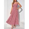 imagePRETTYGARDEN Womens Summer Dresses 2026 Casual Sleeveless Square Neck Formal Wedding Guest Beach Vacation Boho Maxi DressDusty Pink