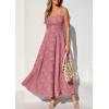 imagePRETTYGARDEN Womens Summer Dresses 2026 Casual Sleeveless Square Neck Formal Wedding Guest Beach Vacation Boho Maxi DressDusty Pink