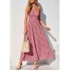 imagePRETTYGARDEN Womens Summer Dresses 2026 Casual Sleeveless Square Neck Formal Wedding Guest Beach Vacation Boho Maxi DressDusty Pink