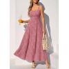 imagePRETTYGARDEN Womens Summer Dresses 2026 Casual Sleeveless Square Neck Formal Wedding Guest Beach Vacation Boho Maxi DressDusty Pink