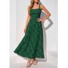 imagePRETTYGARDEN Womens Summer Dresses 2026 Casual Sleeveless Square Neck Formal Wedding Guest Beach Vacation Boho Maxi DressGreen