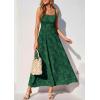 imagePRETTYGARDEN Womens Summer Dresses 2026 Casual Sleeveless Square Neck Formal Wedding Guest Beach Vacation Boho Maxi DressGreen