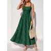 imagePRETTYGARDEN Womens Summer Dresses 2026 Casual Sleeveless Square Neck Formal Wedding Guest Beach Vacation Boho Maxi DressGreen