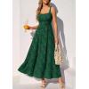 imagePRETTYGARDEN Womens Summer Dresses 2026 Casual Sleeveless Square Neck Formal Wedding Guest Beach Vacation Boho Maxi DressGreen