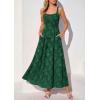 imagePRETTYGARDEN Womens Summer Dresses 2026 Casual Sleeveless Square Neck Formal Wedding Guest Beach Vacation Boho Maxi DressGreen