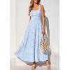 imagePRETTYGARDEN Womens Summer Dresses 2026 Casual Sleeveless Square Neck Formal Wedding Guest Beach Vacation Boho Maxi DressLight Blue
