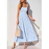 imagePRETTYGARDEN Womens Summer Dresses 2026 Casual Sleeveless Square Neck Formal Wedding Guest Beach Vacation Boho Maxi DressLight Blue