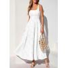 imagePRETTYGARDEN Womens Summer Dresses 2026 Casual Sleeveless Square Neck Formal Wedding Guest Beach Vacation Boho Maxi DressWhite
