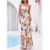 imagePRETTYGARDEN Womens Summer One Shoulder Maxi Dress 2026 Floral Sleeveless Bodycon Mesh Long Beach Vacation Sun DressesApricot Blue Flower