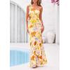 imagePRETTYGARDEN Womens Summer One Shoulder Maxi Dress 2026 Floral Sleeveless Bodycon Mesh Long Beach Vacation Sun DressesFloral Apricot