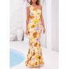 imagePRETTYGARDEN Womens Summer One Shoulder Maxi Dress 2026 Floral Sleeveless Bodycon Mesh Long Beach Vacation Sun DressesFloral Apricot