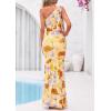 imagePRETTYGARDEN Womens Summer One Shoulder Maxi Dress 2026 Floral Sleeveless Bodycon Mesh Long Beach Vacation Sun DressesFloral Apricot