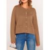 imagePRETTYGARDEN Womens Winter Cardigan Sweaters Button Down Open Front Long Sleeve Knit Cardigans Shirt Trendy Outerwear