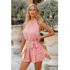 imagePRETTYGARDEN womens Halter Neckwaist