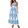 Light Blue White Floral