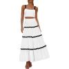 imagePRETTYGARDEN Womens 2024 Summer Two Piece Vacation Beach Outfits Dressy Sleeveless Cropped Tank Tops And Long Maxi Skirt Sets WhiteMedium