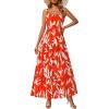 Floral Orange Beige