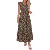 Brown Pink Floral