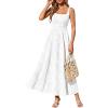 imagePRETTYGARDEN Womens Summer Dresses 2026 Casual Sleeveless Square Neck Formal Wedding Guest Beach Vacation Boho Maxi DressWhite