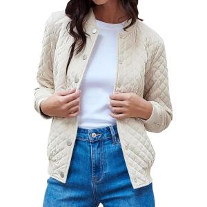 imagePRETTYGARDEN Womens Fall Fashion Jacket Long Sleeve Button Down Trendy Casual Outerwear Clothes Winter Coats with Pockets