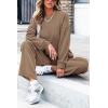 imagePRETTYGARDEN Womens 2 Piece Outfits 2024 Winter Fashion Tracksuits Long Sleeve Pullover Tops Straight Leg Pants Lounge Sets