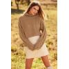 imagePRETTYGARDEN Womens 2024 Fall Fashion Pullover Sweaters Turtleneck Long Sleeve Cable Knit Sweater Casual Chunky Jumper Tops