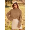 imagePRETTYGARDEN Womens 2024 Fall Fashion Pullover Sweaters Turtleneck Long Sleeve Cable Knit Sweater Casual Chunky Jumper Tops