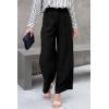 imagePRETTYGARDEN Womens Casual Summer Work Pants High Waisted Palazzo Pant Flowy Wide Leg Trousers with Pockets BlackLarge
