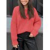 imagePRETTYGARDEN Womens Fall Sweaters Casual Long Sleeve Pullover Crewneck Ribbed Knit Jumper Tops Plain Blouse